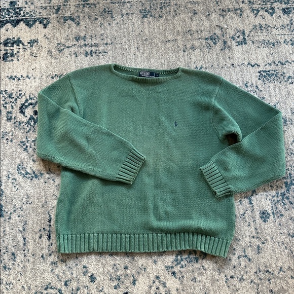Ralph Lauren Other - Vintage green Ralph Lauren 100% cotton knit sweater
